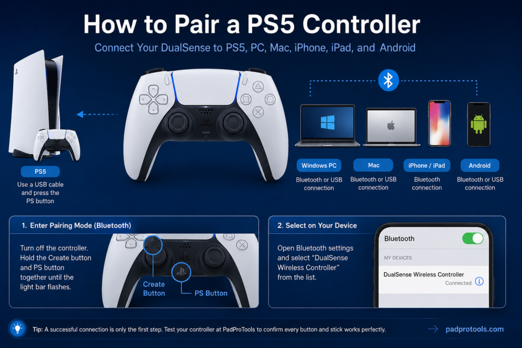 How to Pair a PS5 Controller