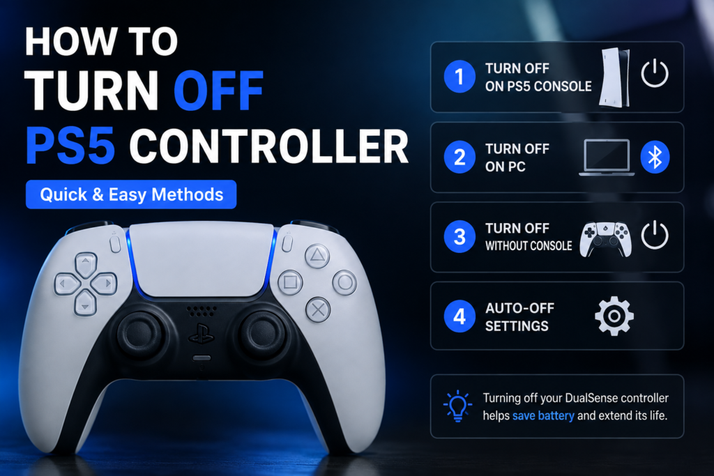 How to Turn Off PS5 Controller