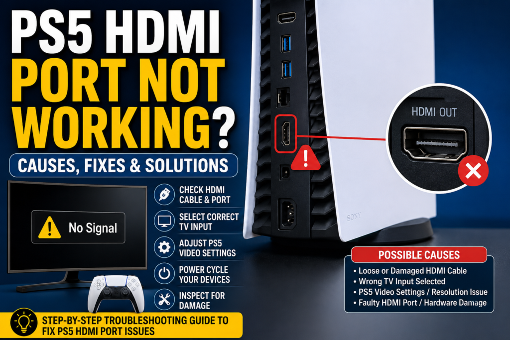 PS5 HDMI Port Not Working
