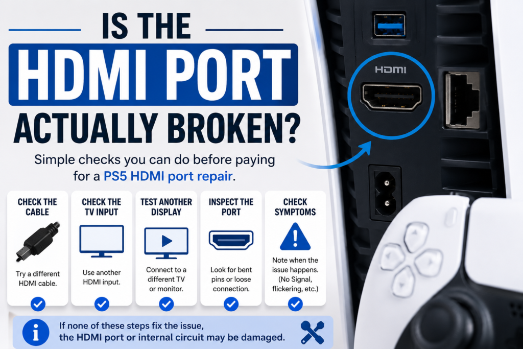 PS5 HDMI Port Repair Cost