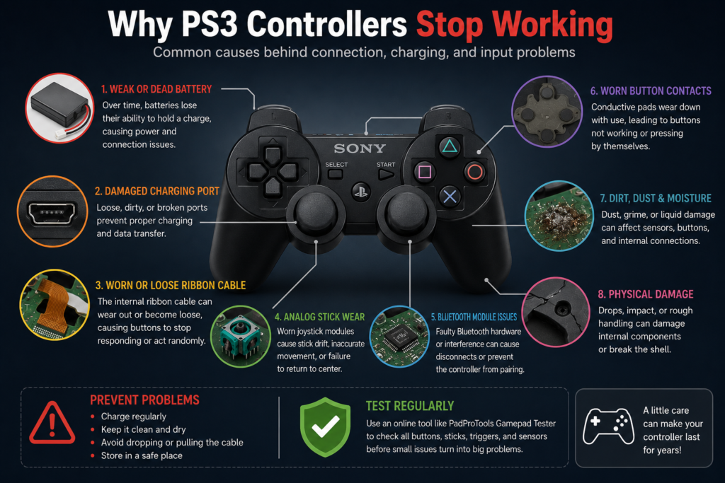 PS3 Controllers Stop Working